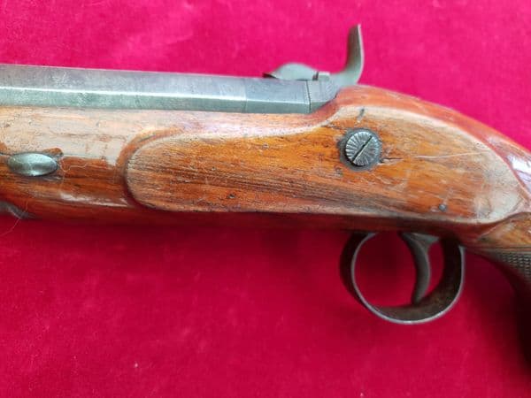 X X X  SOLD  X X X Percussion pistol marked Stevens. Circa 1830-1842.  Ref  2183.